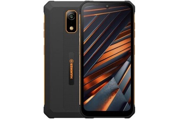 Smartfon myPhone Hammer Iron czarno-pomarańczowy 6.56" 4.0GB/64.0GB