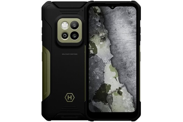 Smartfon myPhone Hammer Construction 5G czarno-zielony 6.58" 6.0GB/128.0GB