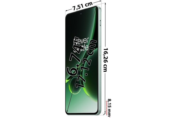 Smartfon OnePlus Nord 3 5G zielony 6.74" 16.0GB/256.0GB