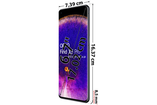 Smartfon OPPO FIND X5 5G czarny 6.70" 12.0GB/256.0GB