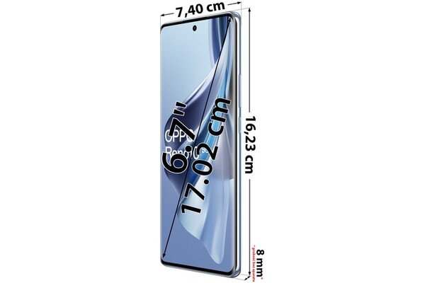 Smartfon OPPO Reno10 5G niebieski 6.70" 8.0GB/256.0GB
