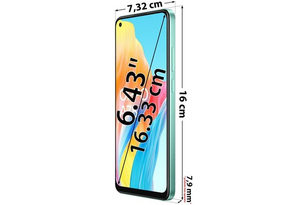 Smartfon OPPO A78 niebieski 6.43" 8.0GB/128.0GB