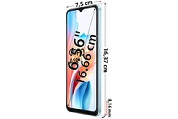 Smartfon OPPO A18 niebieski 6.56" 4.0GB/128.0GB