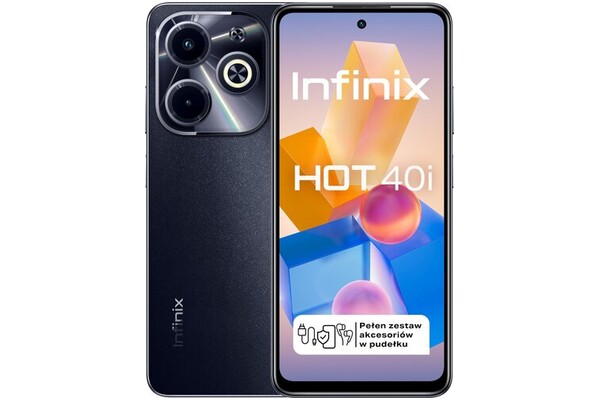 Smartfon Infinix Hot 40i czarny 6.56" 8.0GB/256.0GB