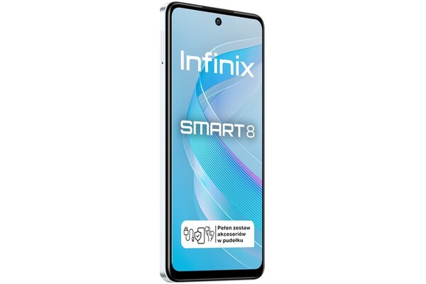 Smartfon Infinix Smart 8 biały 6.60" 3.0GB/64.0GB