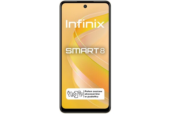 Smartfon Infinix Smart 8 złoty 6.60" 3.0GB/64.0GB