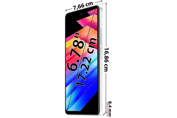 Smartfon Infinix Hot 30 biały 6.78" 8.0GB/256.0GB