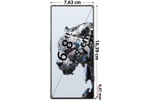 Smartfon nubia Red Magic 8S 5G szary 6.80" 12.0GB/256.0GB