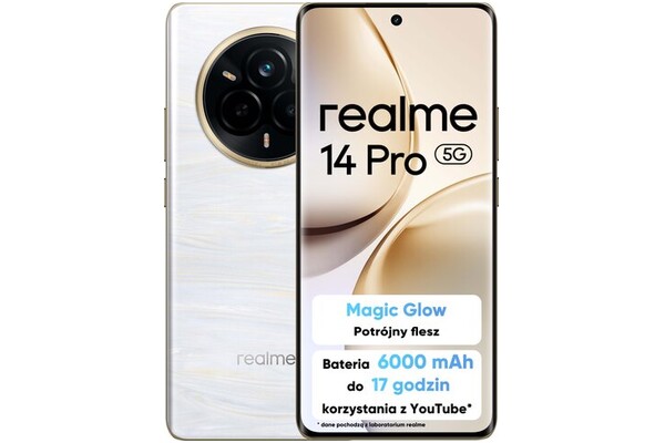 Smartfon realme 14 Pro 5G biały 6.77" 8.0GB/256.0GB