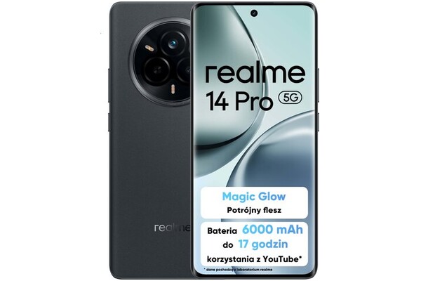 Smartfon realme 14 Pro 5G szary 6.77" 8.0GB/256.0GB