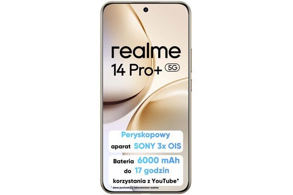 Smartfon realme 14 Pro 5G biały 6.83" 8.0GB/256.0GB