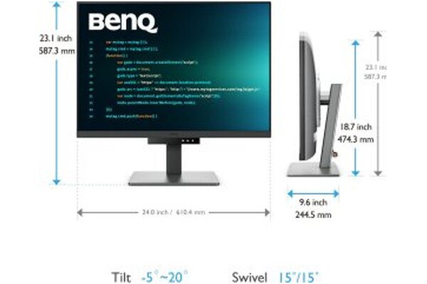Monitor 28.2" BenQ RD280U czarny