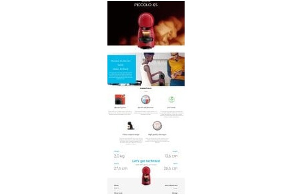 Ekspres KRUPS Dolce Gusto Piccolo KP1A35P16 kapsułkowy