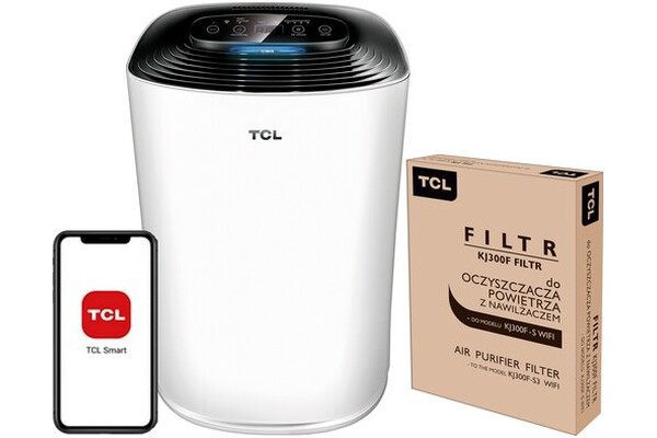 Oczyszczacz powietrza TCL KJ300F biało-czarny