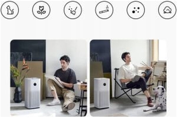 Oczyszczacz powietrza Xiaomi Air Purifier 4 biały