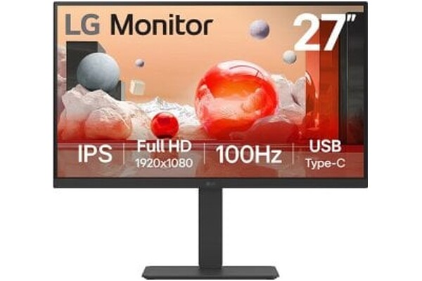Monitor 27.0" LG 27BA750 czarny