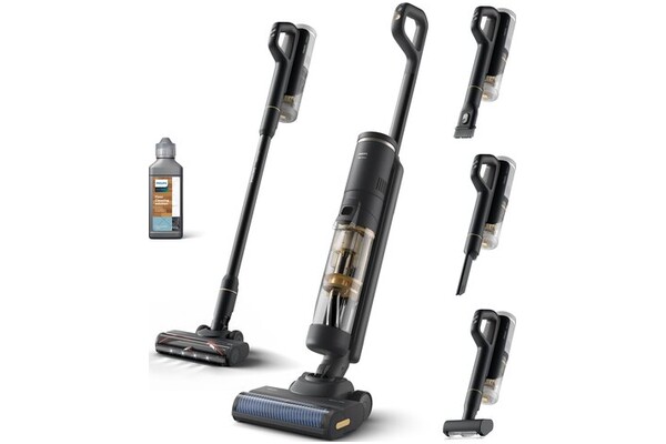 Odkurzacz Philips XW726411 AquaTrio 7000 pionowy z pojemnikiem czarny