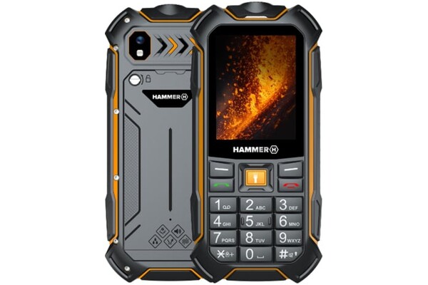 Smartfon myPhone Hammer Boost czarno-pomarańczowy 2.40" poniżej 0.1GB/