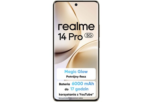 Smartfon realme 14 Pro 5G perłowy 6.77" 12.0GB/512.0GB