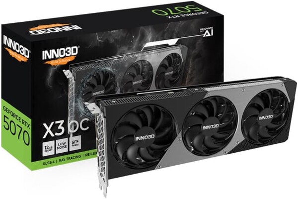 Karta graficzna Inno3D RTX 5070 X3 OC 12GB GDDR7