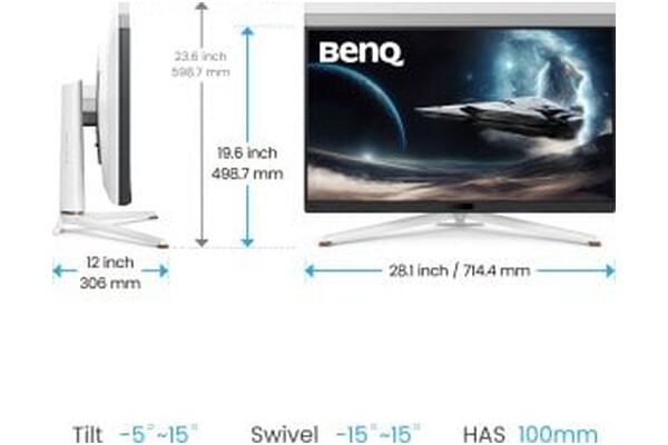 Monitor 31.5" BenQ EX321UX biały