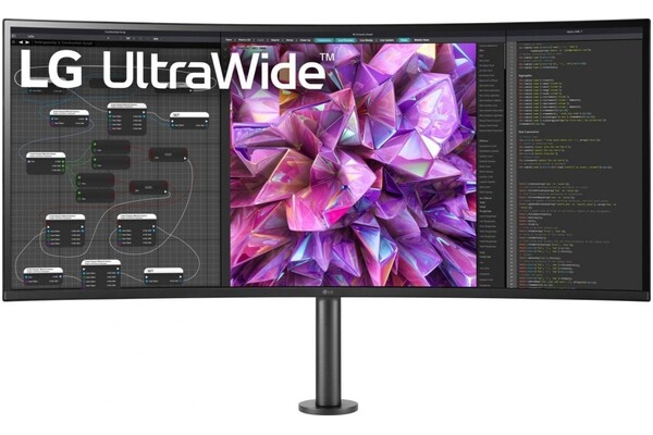 Monitor 37.5" LG UltraWide 38WQ88 czarno-biały