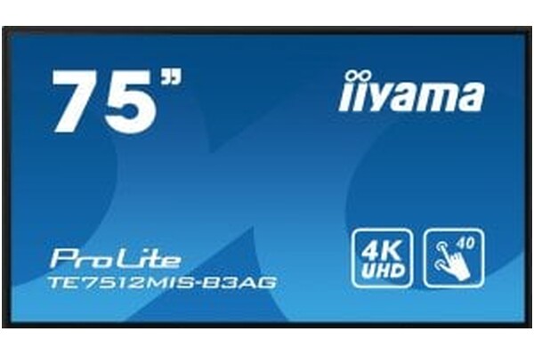 Monitor 74.5" IIYAMA TE7512MIS-B3AG czarny