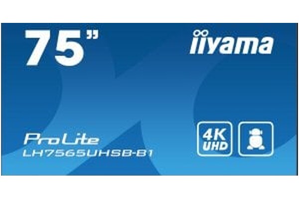 Monitor 75.0" IIYAMA LH7575UHS-B1AG czarny