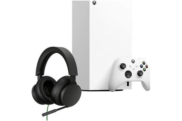 Konsola Microsoft Xbox Series X biały + słuchawki MICROSOFT