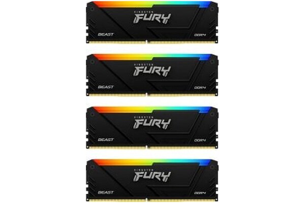 Pamięć RAM Kingston Fury Beast RGB KF436C18BB2AK464 64GB DDR4 3600MHz Z radiatorem 1.35V 18CL