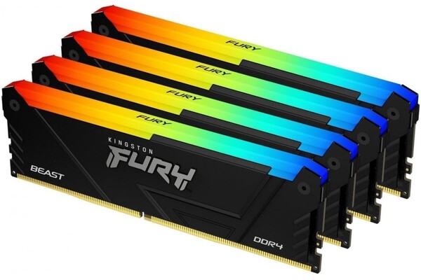 Pamięć RAM Kingston Fury Beast RGB KF436C18BB2AK464 64GB DDR4 3600MHz Z radiatorem 1.35V 18CL