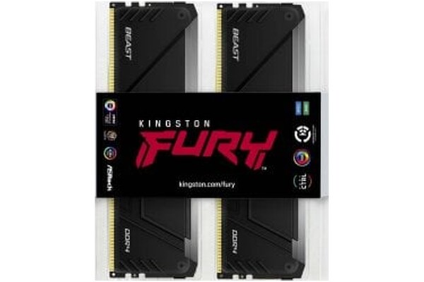 Pamięć RAM Kingston Fury Beast RGB KF432C16BB2AK4128 128GB DDR4 3200MHz Z radiatorem 16CL