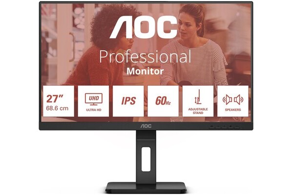 Monitor 27.0" AOC U27E3UF czarny