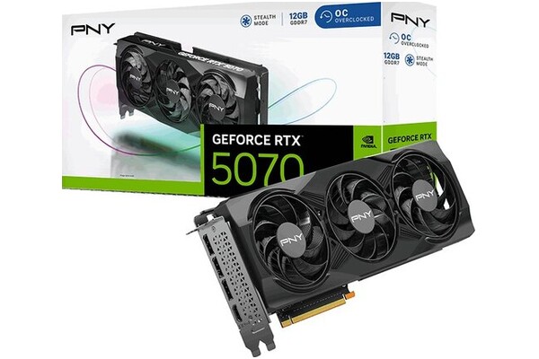 Karta graficzna PNY RTX 5070 Triple Fan 12GB GDDR7