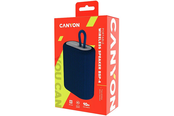 głośnik Bluetooth Canyon BSP4 niebiesko-czarny