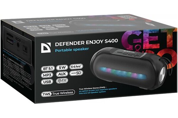 głośnik Bluetooth DEFENDER S400 Enjoy czarny