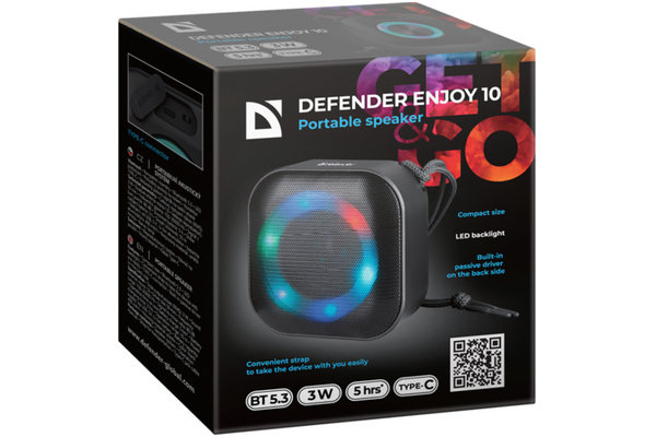 głośnik Bluetooth DEFENDER Enjoy czarny