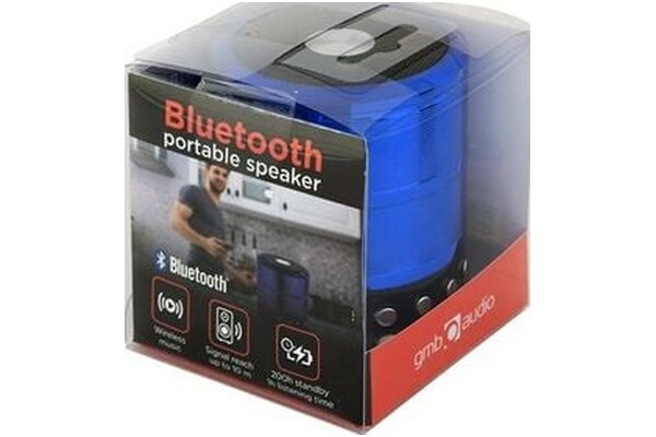 głośnik Bluetooth Gembird SPKBT08B niebieski