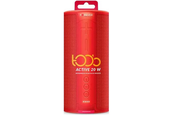 głośnik Bluetooth FOREVER BS900 Toob 20 czerwony