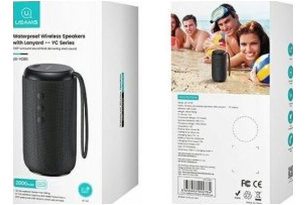 głośnik Bluetooth USAMS YC011YX01 czarny