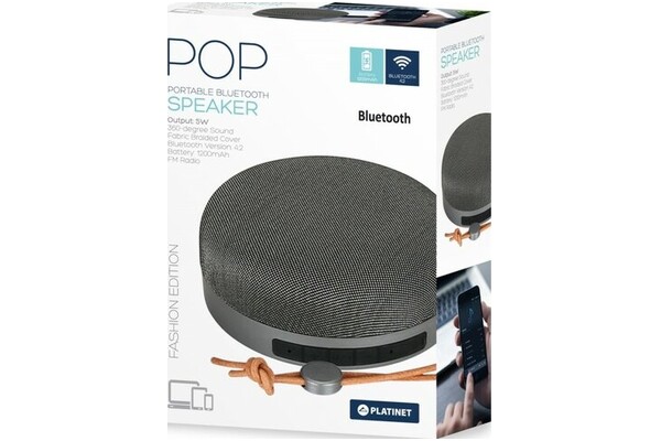 głośnik Bluetooth Platinet PMG7 szary
