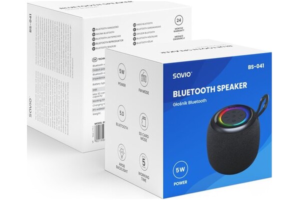 głośnik Bluetooth SAVIO BS041 czarny