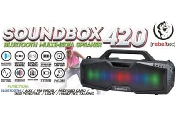 głośnik Bluetooth Rebeltec SoundBox 420 czarny