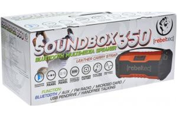 głośnik Bluetooth Rebeltec SoundBox 350 pomarańczowy