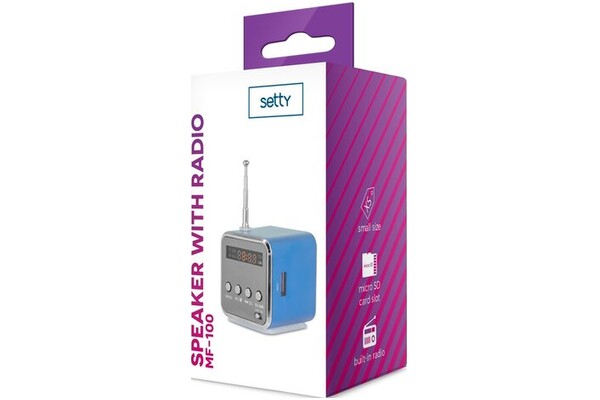 głośnik Bluetooth Setty MF100 niebieski