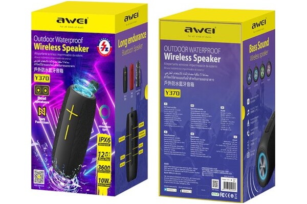 głośnik Bluetooth Awei Y370 czarny