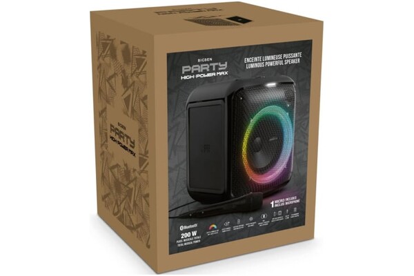 głośnik Bluetooth BigBen Party Cube Max czarny