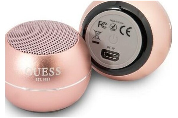 głośnik Bluetooth Guess Speaker Mini różowy