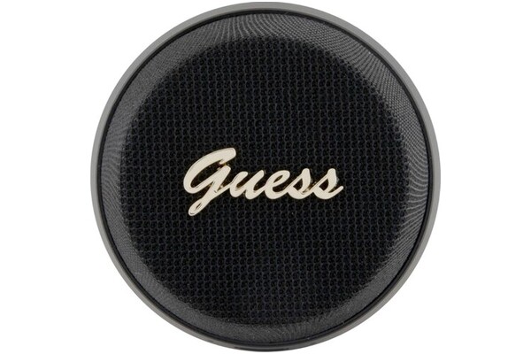 głośnik Bluetooth Guess Magnetic Script Metal czarny