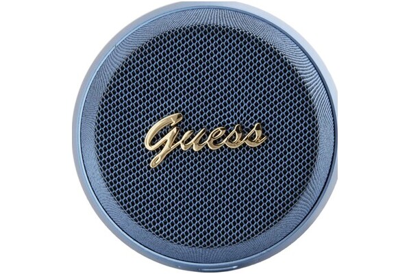 głośnik Bluetooth Guess Magnetic Script Metal niebieski